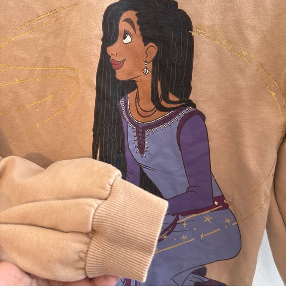 Disney Tan Sweatshirt with Purple and Gold Design - Picture 9 of 14